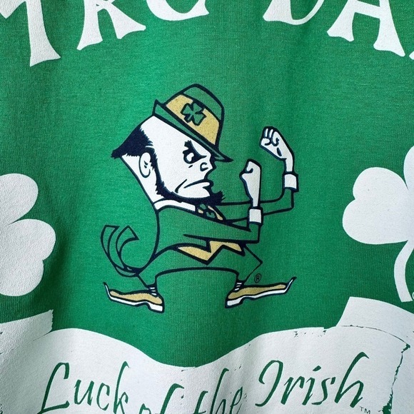 Notre Dame Luck of the Irish FIghting Irish Russell Athletic Graphic Tee Size M - Picture 7 of 14